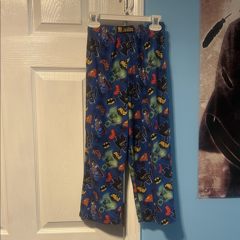 DC Comics Blue Superhero Pajama Bottoms